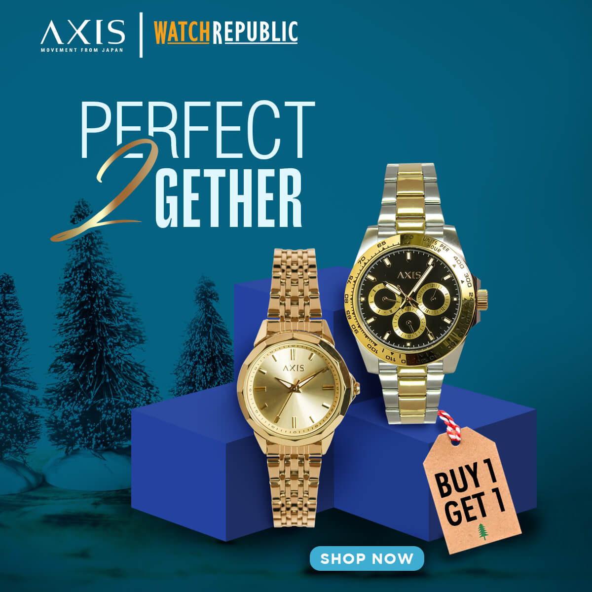 BUY ONE GET ONE WITH AXIS WATCHES