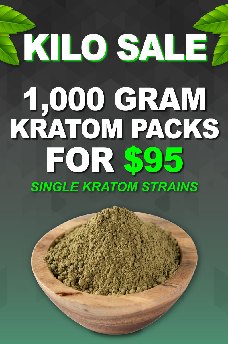 Kilos of Kratom are only $95! Available on Kratom single strains & blends through Thursday, 7/20 at 11:59pm PST.